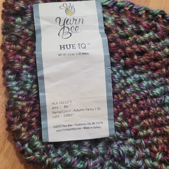 Reversible Striped Handmade Winter Hat OS - Picture 4 of 7